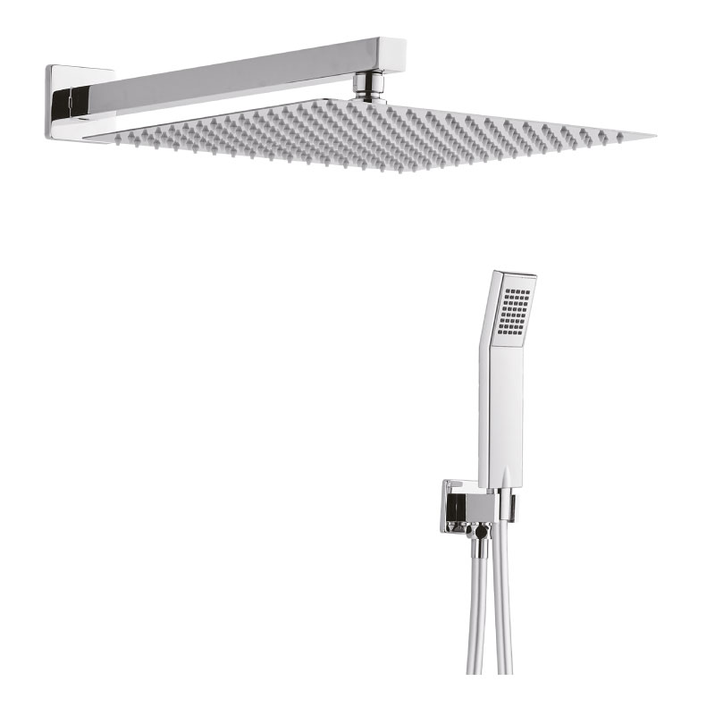 Ensemble de douche encastré Carré 250*250 Chromé - 23102210