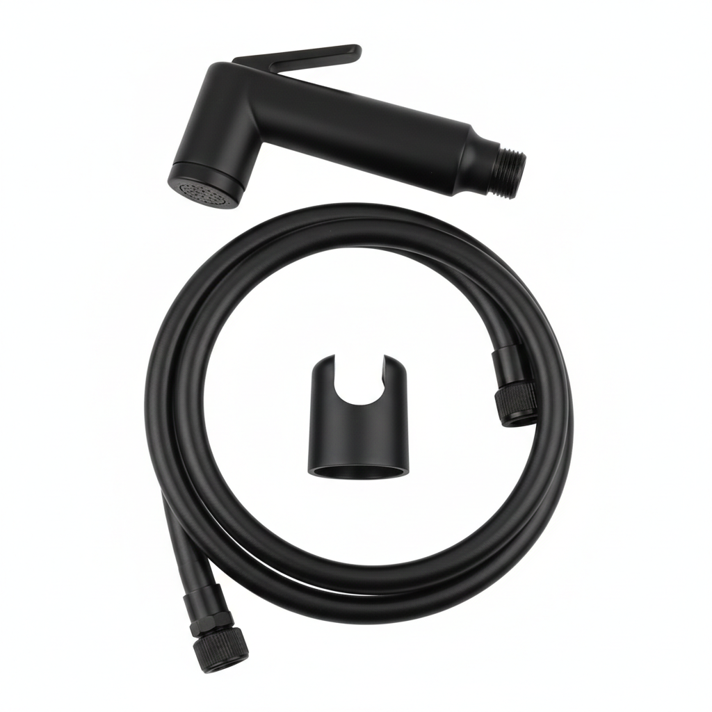 kit pour douchette de toilette Noir "shut off" SAP - BK5001-100